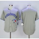 Blue Jays Blank Grey New Cool Base Stitched Jersey