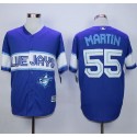 Blue Jays #55 Russell Martin Blue Exclusive New Cool Base Stitched Jersey