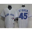 Blue Jays #45 Drew Storen White New Cool Base Stitched Jersey