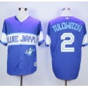 Blue Jays #2 Troy Tulowitzki Blue Exclusive New Cool Base Stitched Jersey