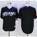 Blue Jays Blank Black New Cool Base Stitched Jersey