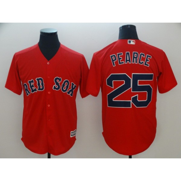 Boston Red Sox #25 Steve Pearce Majestic Scarlet Cool Base Player Stitched Jersey