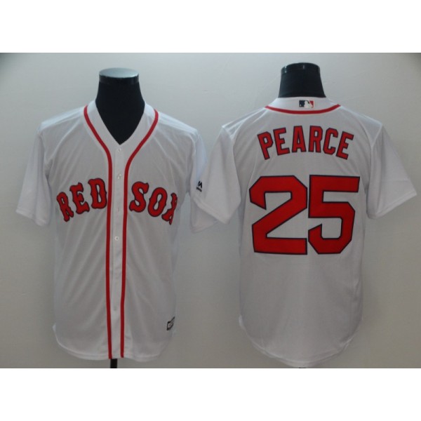 Boston Red Sox #25 Steve Pearce Majestic White Cool Base Player Stitched Jersey