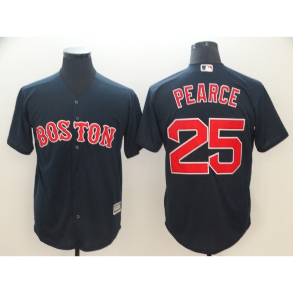 Boston Red Sox #25 Steve Pearce Majestic Navy Cool Base Player Stitched Jersey