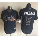 Braves #5 Freddie Freeman Blue New Cool Base Stitched Jersey