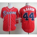 Braves #44 Hank Aaron Red Cool Base Stitched Jersey