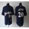 Brewers #20 Jonathan Lucroy Blue Cool Base Stitched Jersey