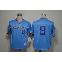 Brewers #8 Ryan Braun Blue 1982 Turn Back The Clock Stitched Jersey
