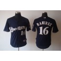 Brewers #16 Aramis Ramirez Blue Cool Base Stitched Jersey