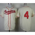 Brewers #4 Paul Molitor Cream 1948 Turn Back The Clock Stitched Jersey