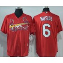 Cardinals #6 Stan Musial Red New Cool Base Stitched Jersey
