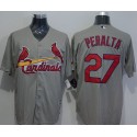 Cardinals #27 Jhonny Peralta Grey New Cool Base Stitched Jersey