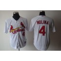 Cardinals #4 Yadier Molina White Cool Base Stitched Jersey