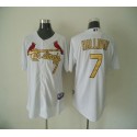 Cardinals #7 Matt Holliday White(Gold No.) Cool Base Stitched Jersey