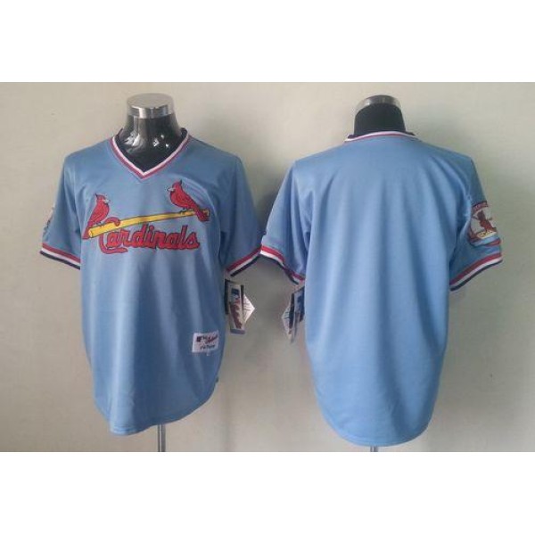 Cardinals Blank Blue 1982 Turn Back The Clock Stitched Jersey