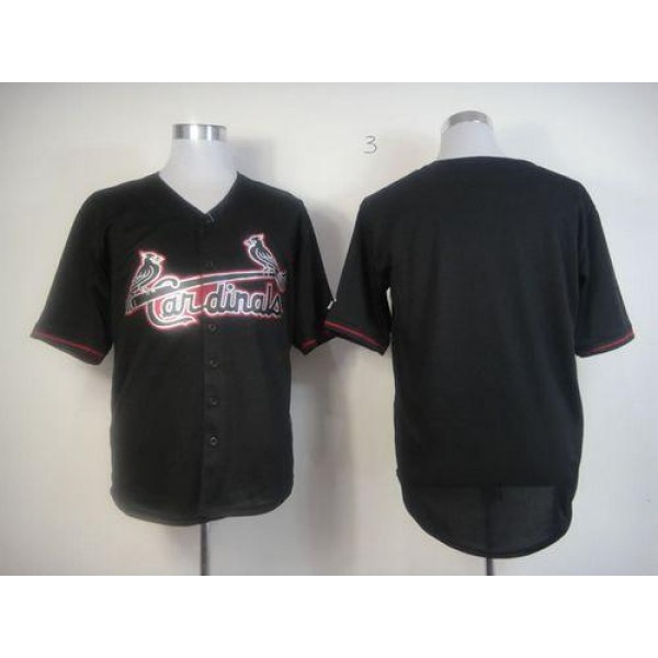 Cardinals Blank Black Fashion Stitched Jersey