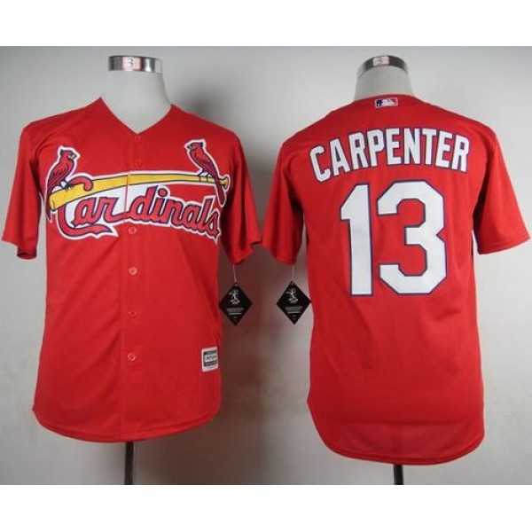 Cardinals #13 Matt Carpenter Red Cool Base Stitched Jersey