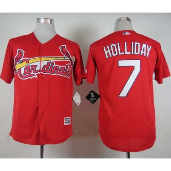 Cardinals #7 Matt Holliday Red Cool Base Stitched Jersey