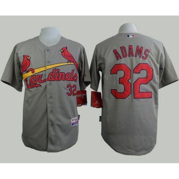 Cardinals #32 Matt Adams Grey Cool Base Stitched Jersey