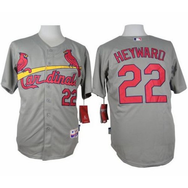 Cardinals #22 Jason Heyward Grey Cool Base Stitched Jersey