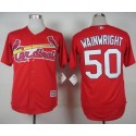 Cardinals #50 Adam Wainwright Red Cool Base Stitched Jersey