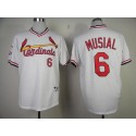 Cardinals #6 Stan Musial White 1982 Turn Back The Clock Stitched Jersey