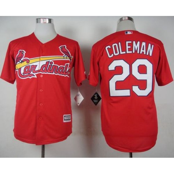 Cardinals #29 Vince Coleman Red Cool Base Stitched Jersey