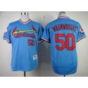 Cardinals #50 Adam Wainwright Blue 1982 Turn Back The Clock Stitched Jersey