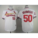 Cardinals #50 Adam Wainwright White 1982 Turn Back The Clock Stitched Jersey