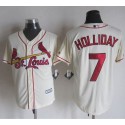 Cardinals #7 Matt Holliday Cream New Cool Base Stitched Jersey