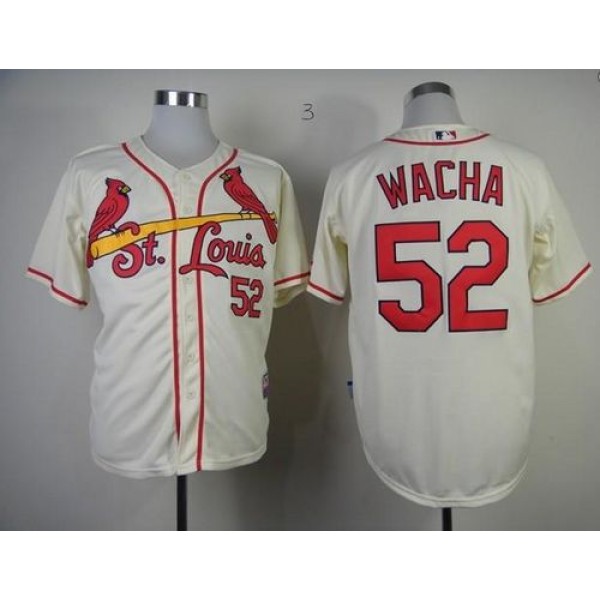 Cardinals #52 Michael Wacha Cream Cool Base Stitched Jersey