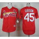 Cardinals #45 Bob Gibson Red Cool Base Stitched Jersey