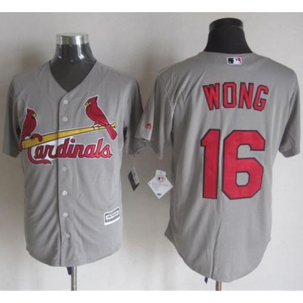 Cardinals #16 Kolten Wong Grey New Cool Base Stitched Jersey