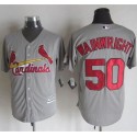 Cardinals #50 Adam Wainwright Grey New Cool Base Stitched Jersey