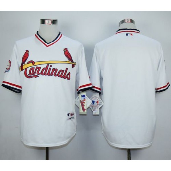 Cardinals Blank White 1982 Turn Back The Clock Stitched Jersey