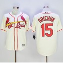 Cardinals #15 Randal Grichuk Cream New Cool Base Stitched Jersey