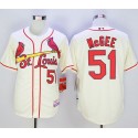 Cardinals #51 Willie McGee Cream Cool Base Stitched Jersey