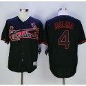 Cardinals #4 Yadier Molina Black New Cool Base Fashion Stitched Jersey