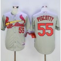 Cardinals #55 Stephen Piscotty Grey Cool Base Stitched Jersey
