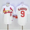 Cardinals #9 Enos Slaughter White Cool Base Stitched Jersey