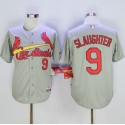 Cardinals #9 Enos Slaughter Grey Cool Base Stitched Jersey