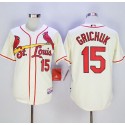 Cardinals #15 Randal Grichuk Cream Cool Base Stitched Jersey