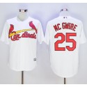 Cardinals #25 Mark McGwire White New Cool Base Stitched Jersey