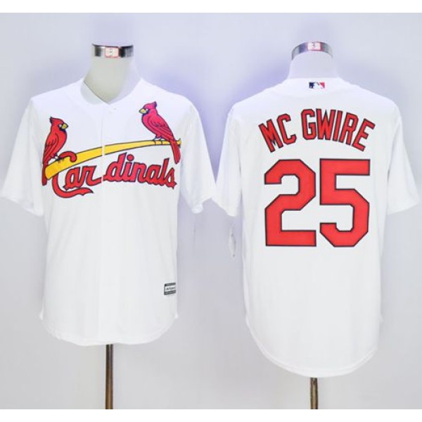 Cardinals #25 Mark McGwire White New Cool Base Stitched Jersey