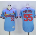 Cardinals #55 Stephen Piscotty Light Blue Flexbase Authentic Collection Cooperstown Stitched Jersey