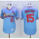 Cardinals #15 Randal Grichuk Light Blue Flexbase Authentic Collection Cooperstown Stitched Jersey