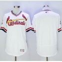 Cardinals Blank White Flexbase Authentic Collection Cooperstown Stitched Jersey
