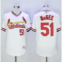 Cardinals #51 Willie McGee White Flexbase Authentic Collection Cooperstown Stitched Jersey