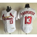Cardinals #13 Matt Carpenter White Flexbase Authentic Collection Stitched Jersey