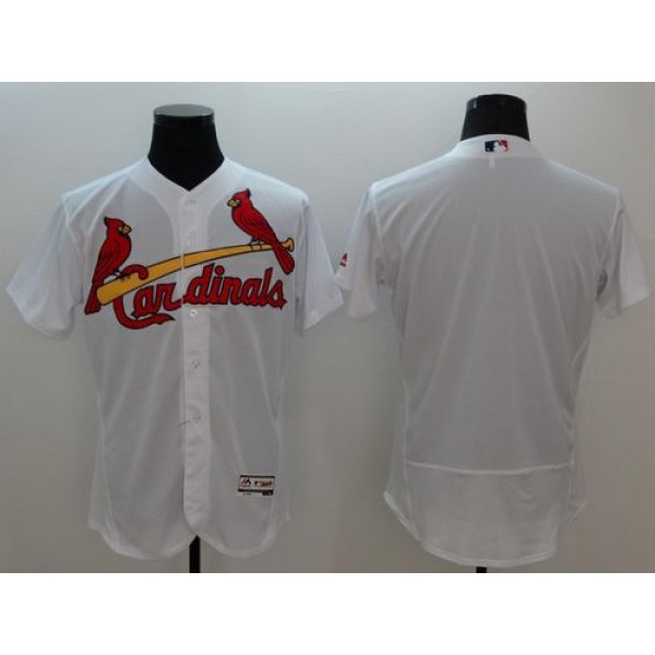 Cardinals Blank White Flexbase Authentic Collection Stitched Jersey